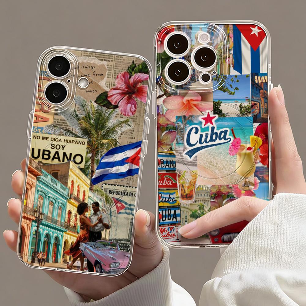 Phone Cases Aesthetic - Cuba Vlag Esthetische Telefoonhoesje voor iPhone