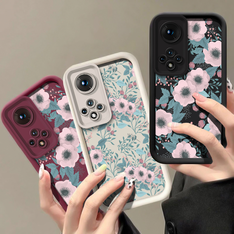 Phone Cases Honor - Bloemenpatroon siliconen telefoonhoesje voor Huawei Honor