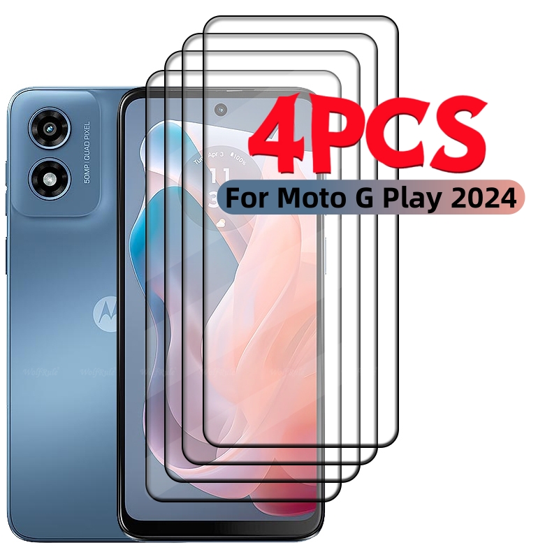 Phone Cases Moto G - 4 STUKS Volledige Cover Glas Voor