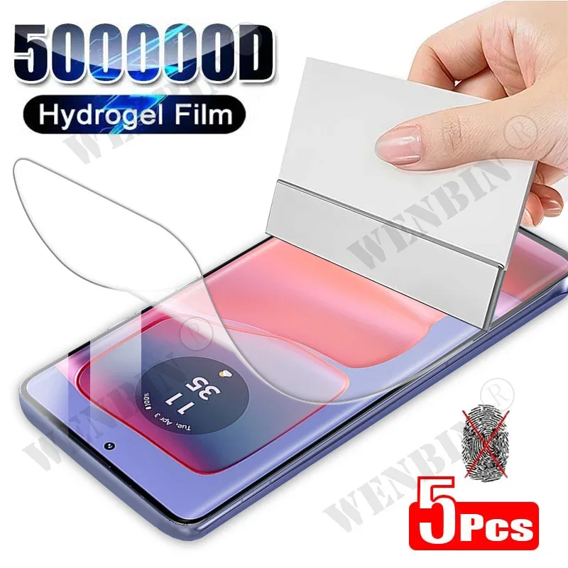 Phone Cases Moto G - 5 stks Hydrogel Film Voor Moto