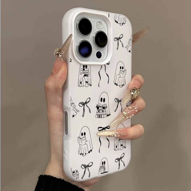 Phone Cases Xr Iphone - Schattig Halloween Boek Spook Strik Telefoonhoesje