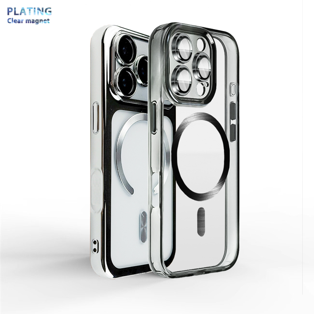 Phone Cases With Magnet - Galvanisatie Volledige Terugbescherming Case Draadloze Magnetische