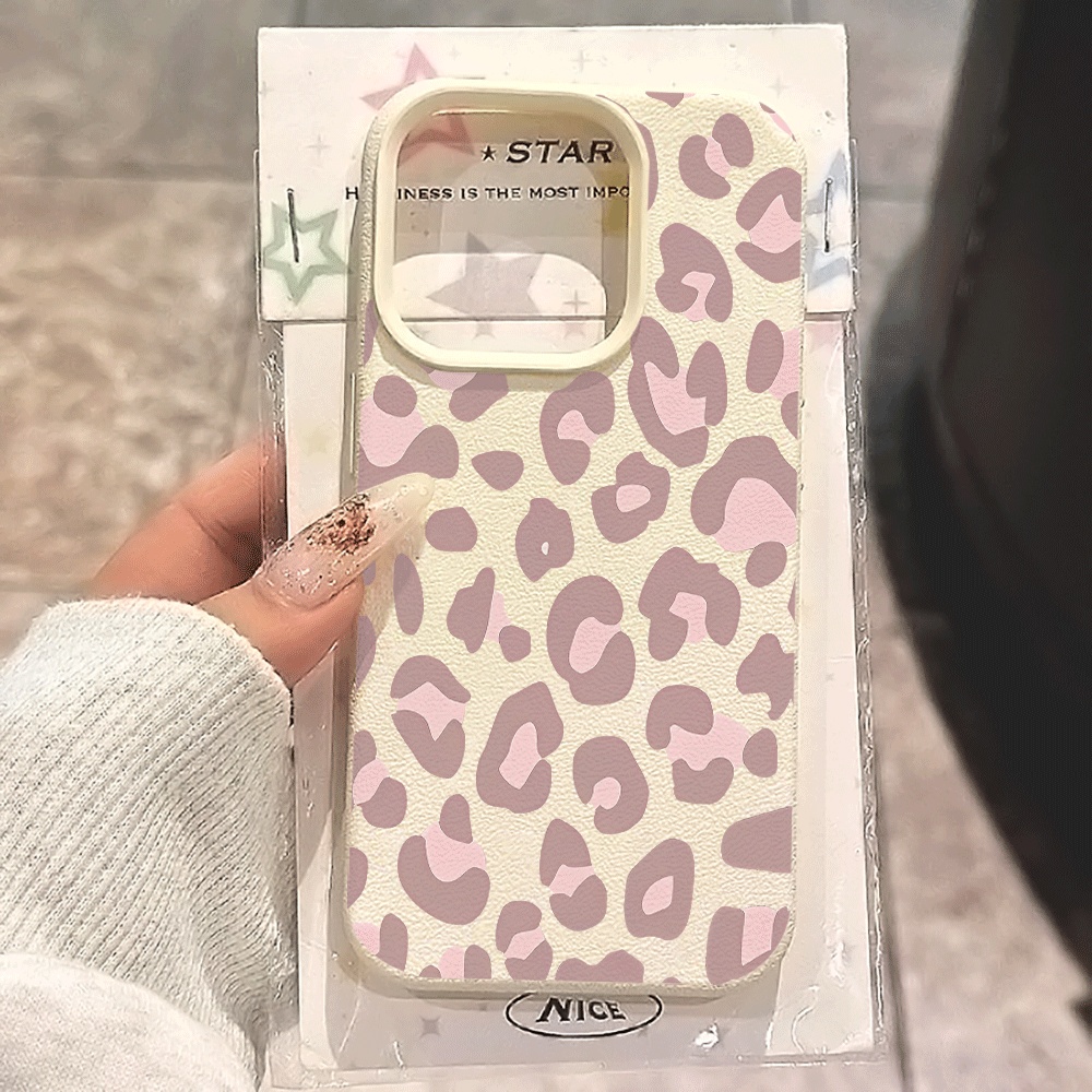 Phone Cases Rugged - Paarse luipaardprint telefoonhoesje voor iPhone 17