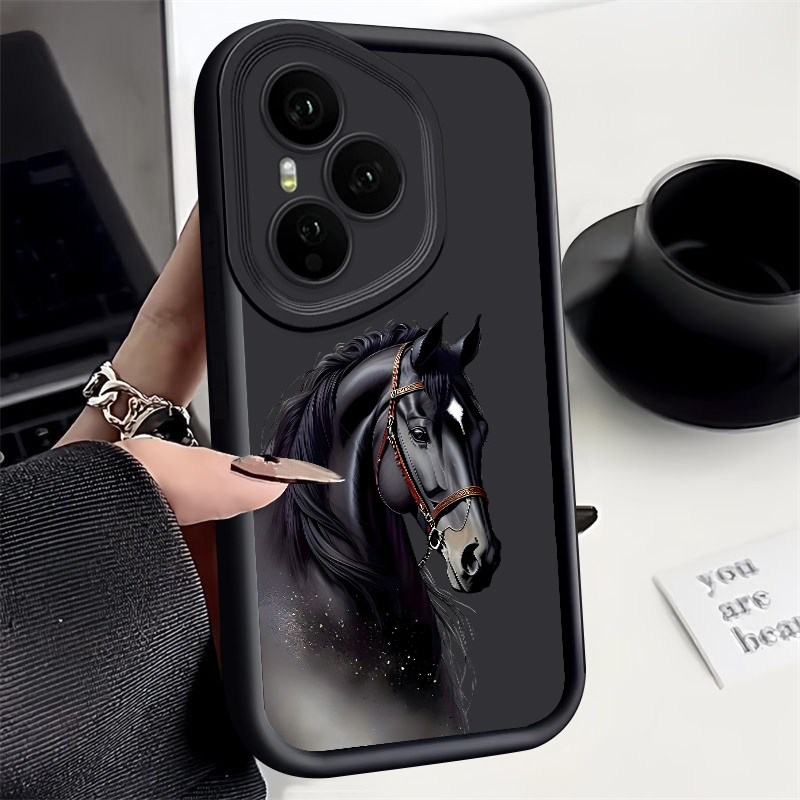 Phone Cases Honor - Creatieve paardenprint telefoonhoesje voor Honor 400