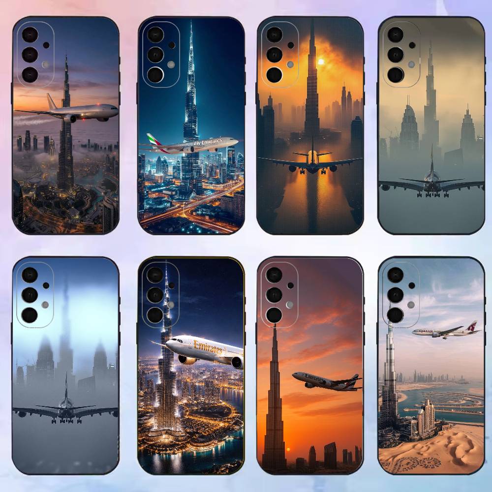 Phone Cases Dubai - Dubai Burj Khalifa Vliegtuig Telefoonhoesje Voor