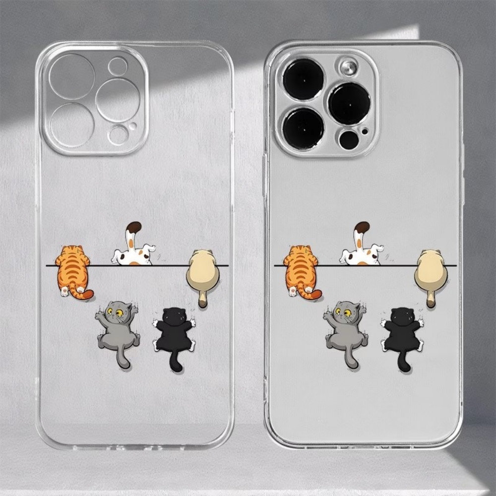 Phone Cases Cat - Vijf schattige kattenprint telefoonhoesjes voor iPhone