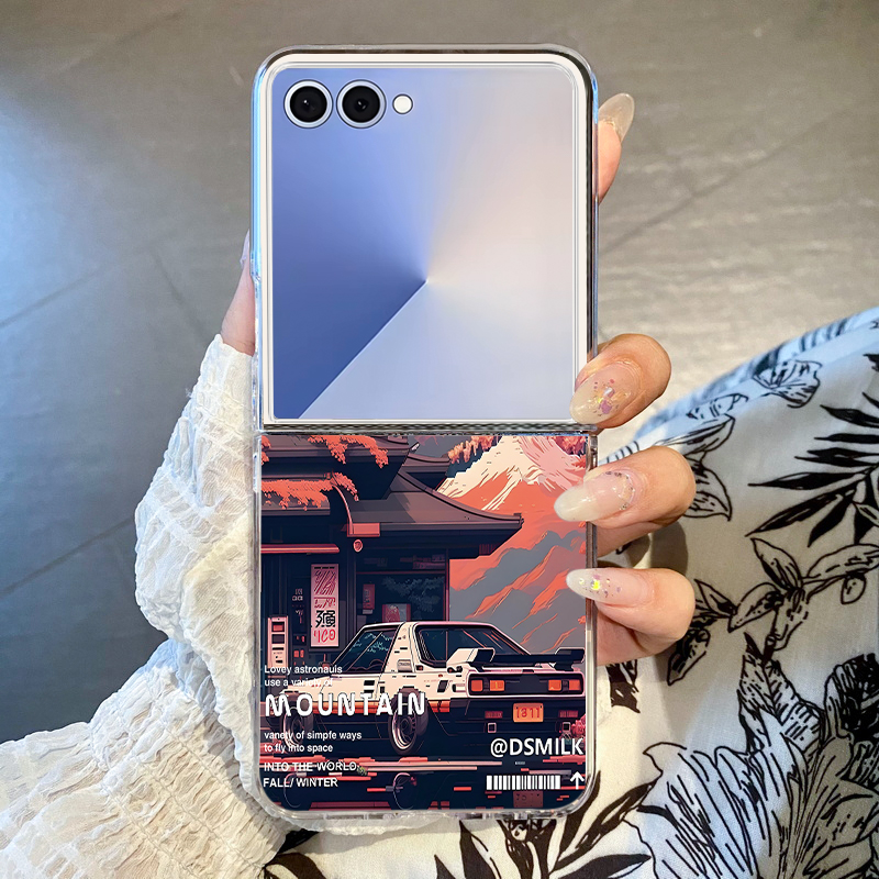 Phone Cases Z Flip 5 - Telefoonhoesje met berglandschap print voor Samsung