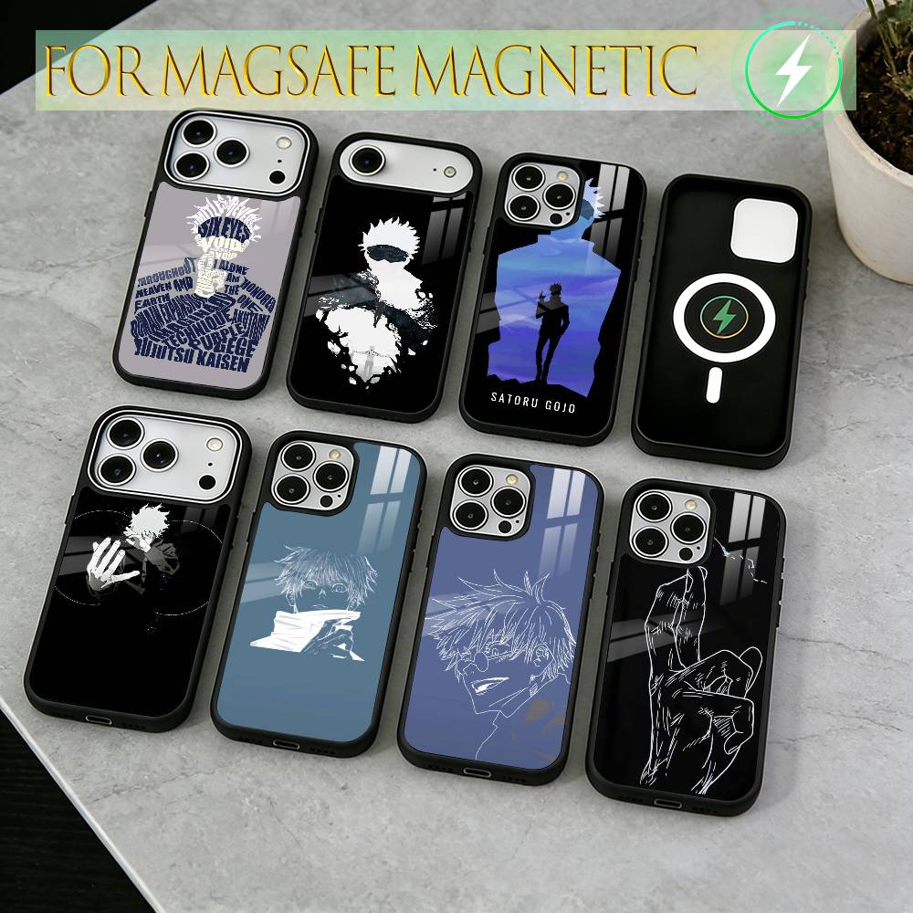 Phone Cases Jujutsu Kaisen - Jujutsu Kaisen - Satoru Gojo Zwarte