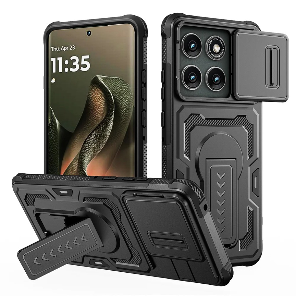 Phone Cases Moto G - Robuuste schokbestendige hoes met schuifbare camerabescherming