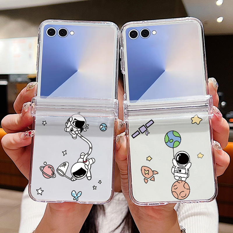 Phone Cases Z Flip 5 - Astronauten Patroon Opvouwbare Telefoon Case Voor