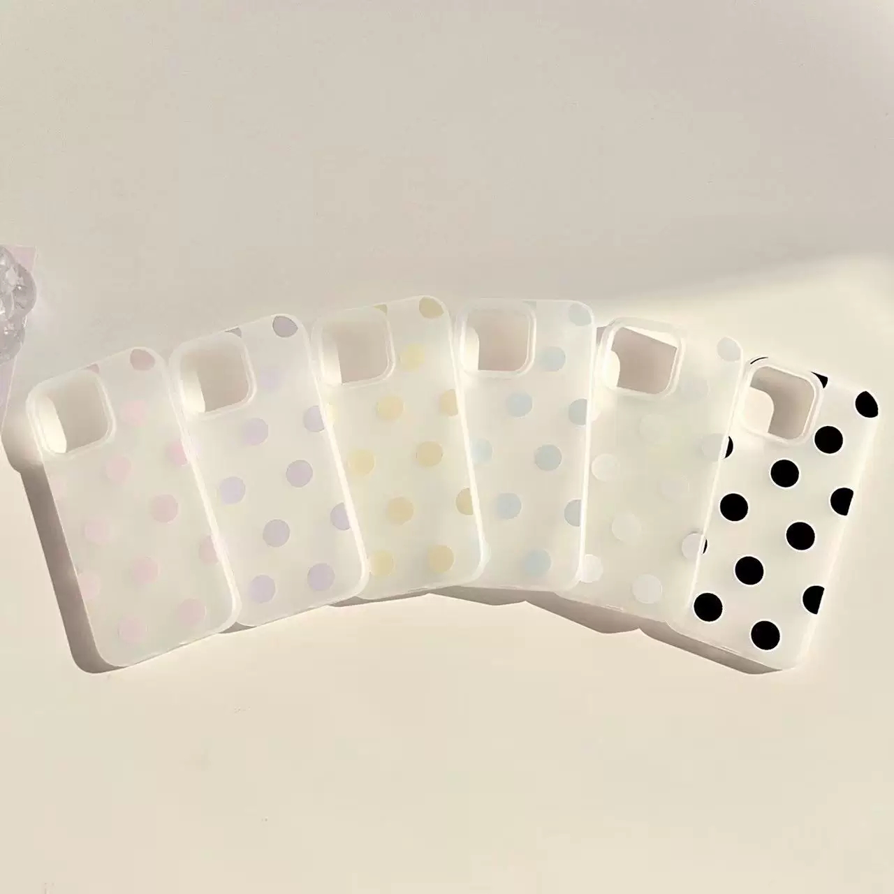 Phone Cases Rugged - Koreaanse Ins Minimalistische Polka Dots Telefoonhoesje