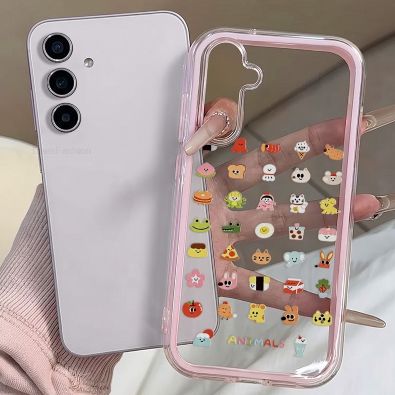 Phone Cases Cat - Schattig Kat Hond TPU Transparant Roze