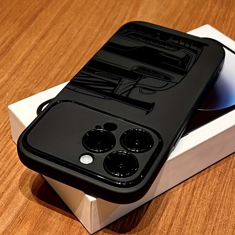 Phone Cases Rugged - Telefoonhoesje met lijntekening van een sportwagen