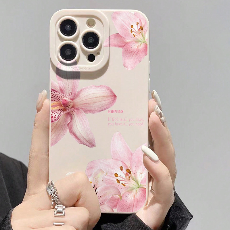 Blauwe Bloemendruk Siliconen I - Phone Cases Like Loopy recensie en prijs