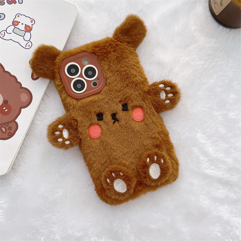 Koreaanse 3D Cartoon Beer Pluc - Phone Cases For Iphone 12 Pro Max recensie en prijs
