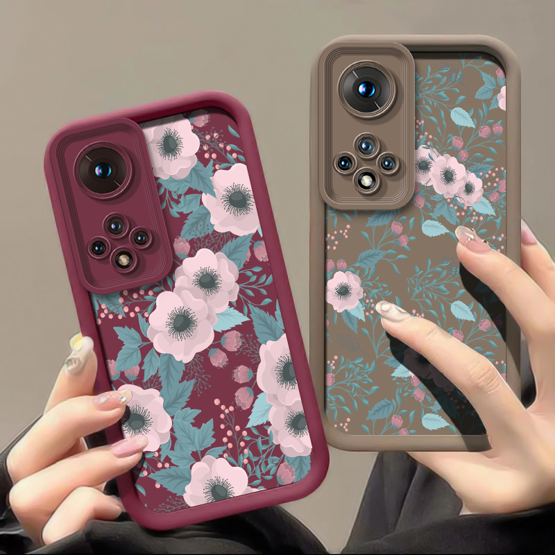 Bloemenpatroon siliconen telef - Phone Cases Honor recensie en prijs