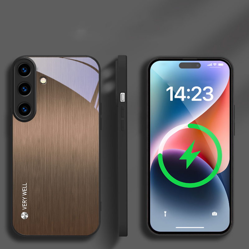 Minimaal geborsteld metaal, ge - Phone Cases With Magnet recensie en prijs