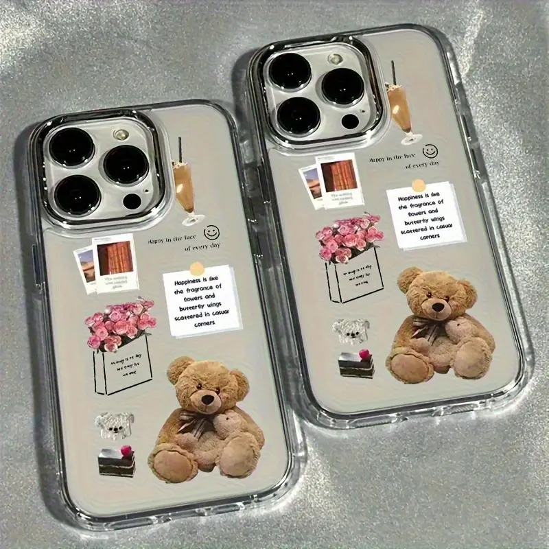 Collage Teddybeer Rose Bloem F - Phone Cases Like Loopy recensie en prijs