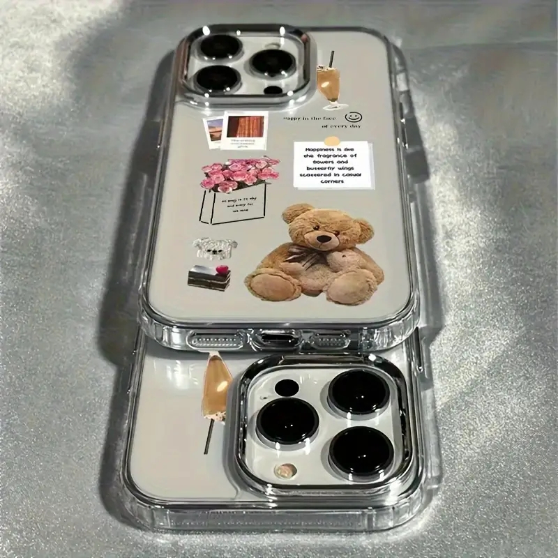 Collage Teddybeer Rose Bloem F - Phone Cases Like Loopy recensie en prijs