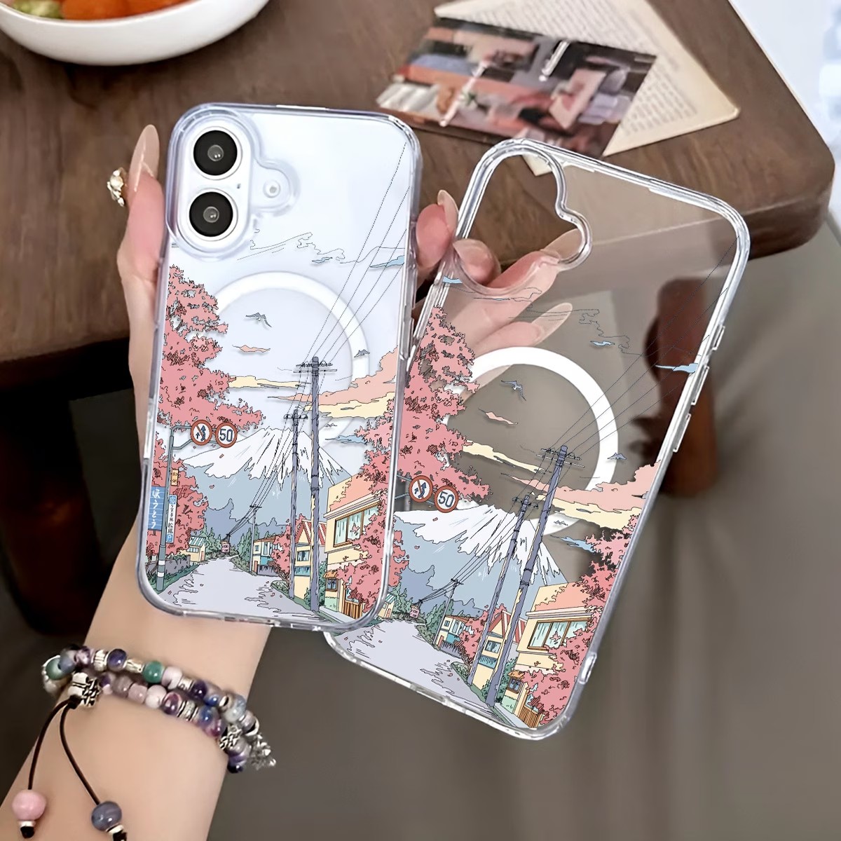 Fuji Kersenbloesem Patroon Tel - Phone Cases With Magnet recensie en prijs