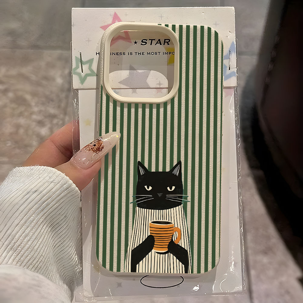 Grappig Koffiekat-Patroon Lych - Phone Cases Cat recensie en prijs
