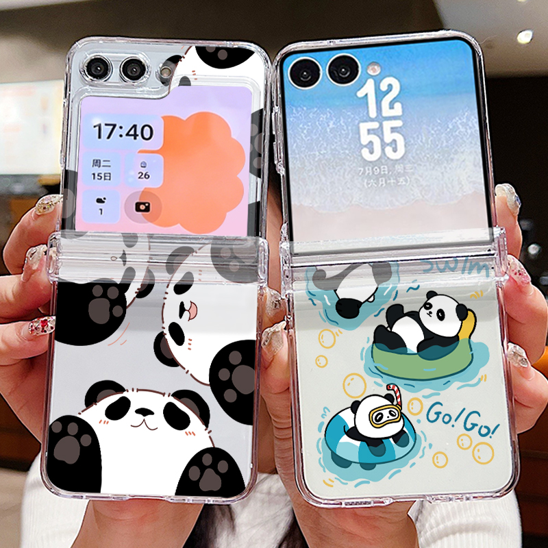 Schattig Panda-patroon telefoo - Phone Cases Z Flip 5 recensie en prijs