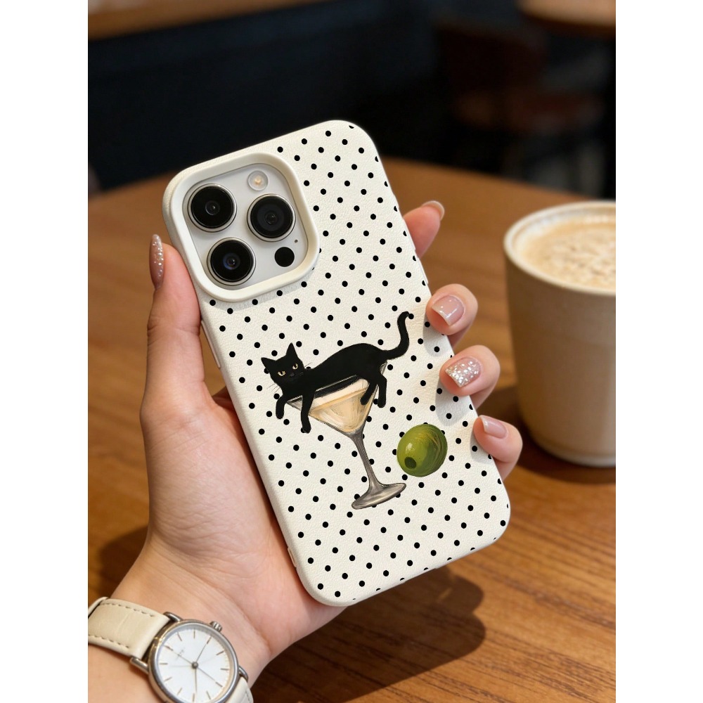 Artistieke kat in wijnglas ill - Phone Cases Cat recensie en prijs