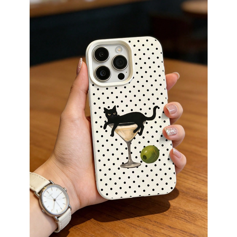 Artistieke kat in wijnglas ill - Phone Cases Cat recensie en prijs