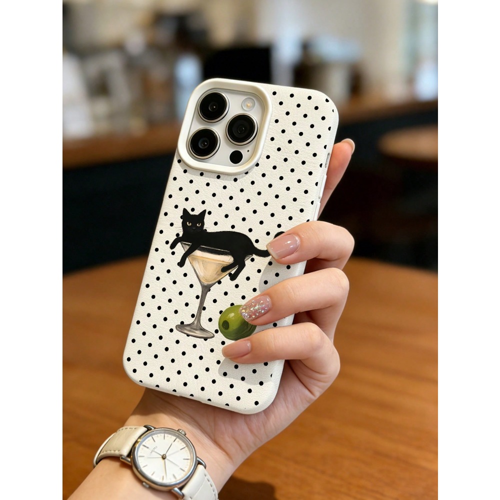Artistieke kat in wijnglas ill - Phone Cases Cat recensie en prijs