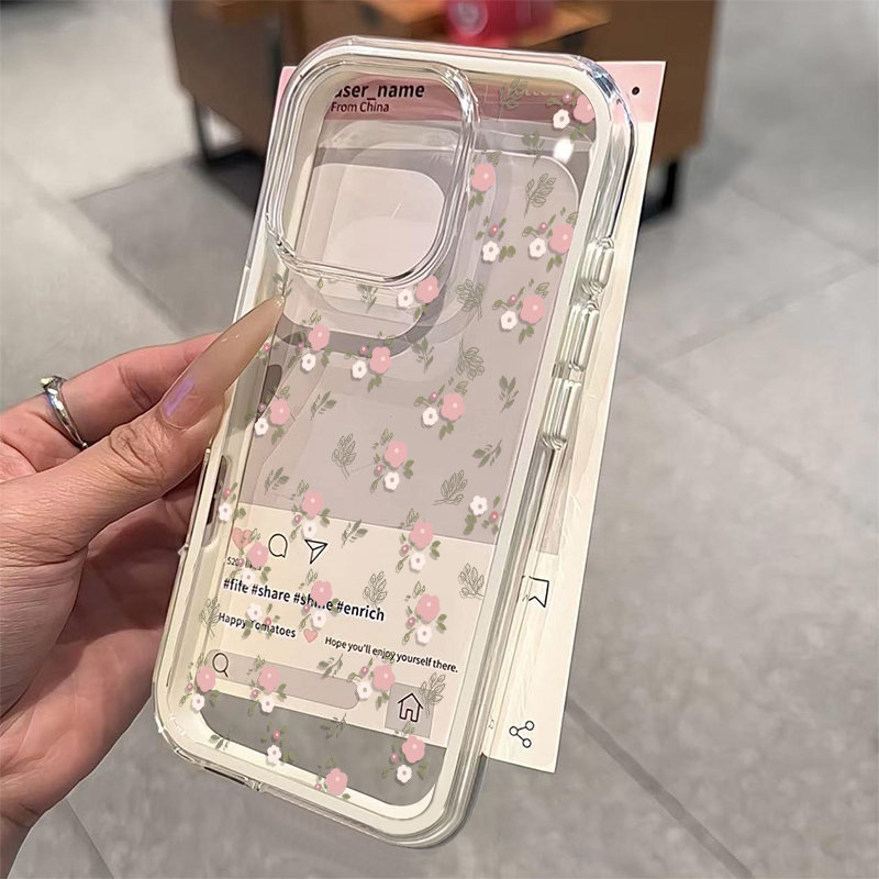 Groene Bladeren Roze Bloem 2-i - Phone Cases Xr Iphone recensie en prijs