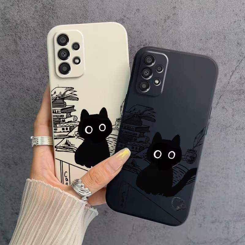 Schattig zwart kattenpatroon t - Phone Cases Cat recensie en prijs