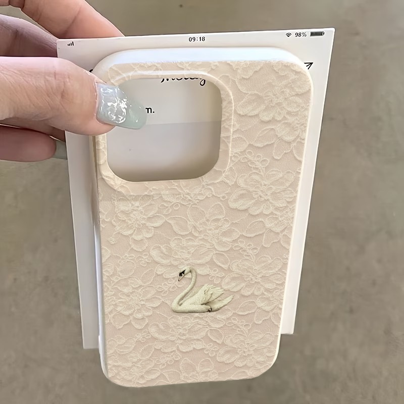 Telefoonhoesje met kant-zwaanp - Phone Cases For Iphone 12 Pro Max recensie en prijs