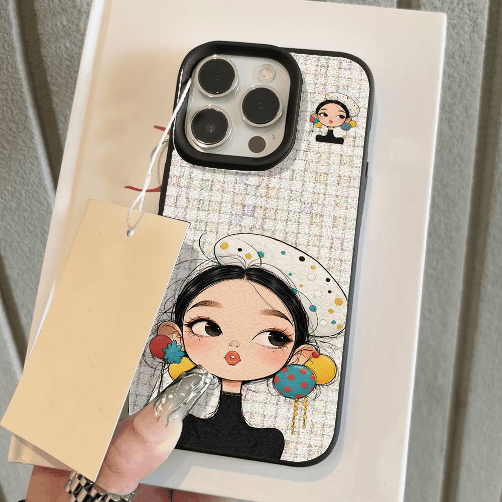 Schattig Cartoon Meisje Ruitje - Phone Cases Aesthetic recensie en prijs