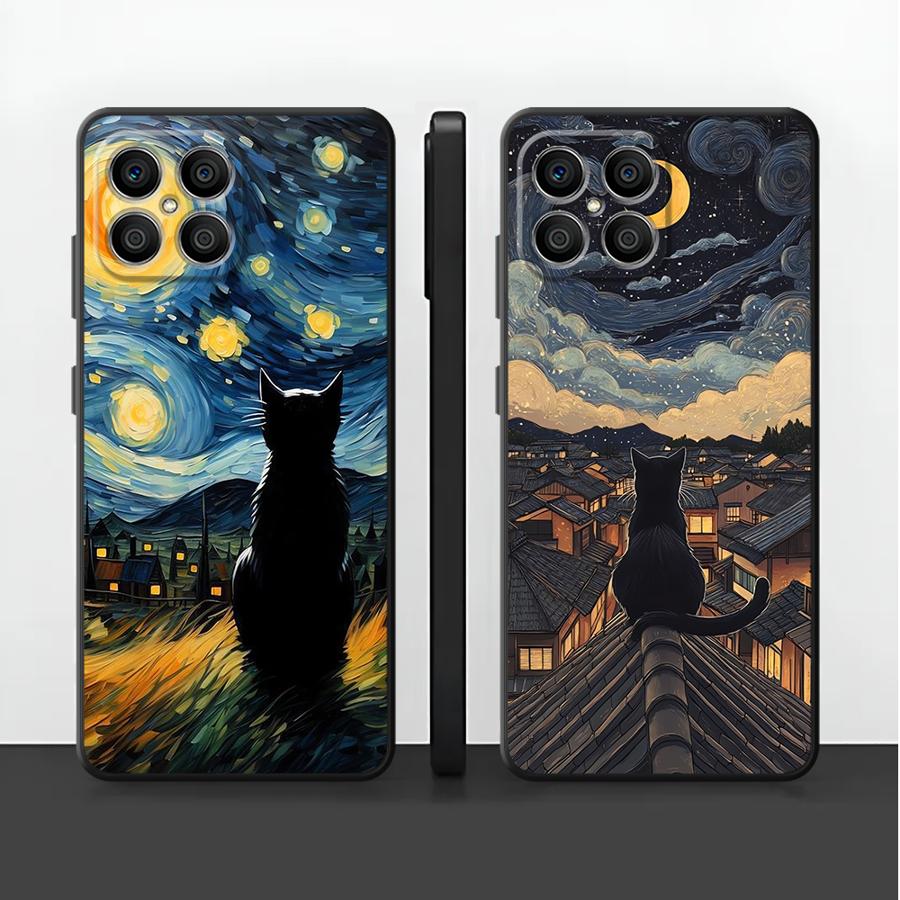 Van Gogh Sterrennacht Kat Hoes - Phone Cases Honor recensie en prijs