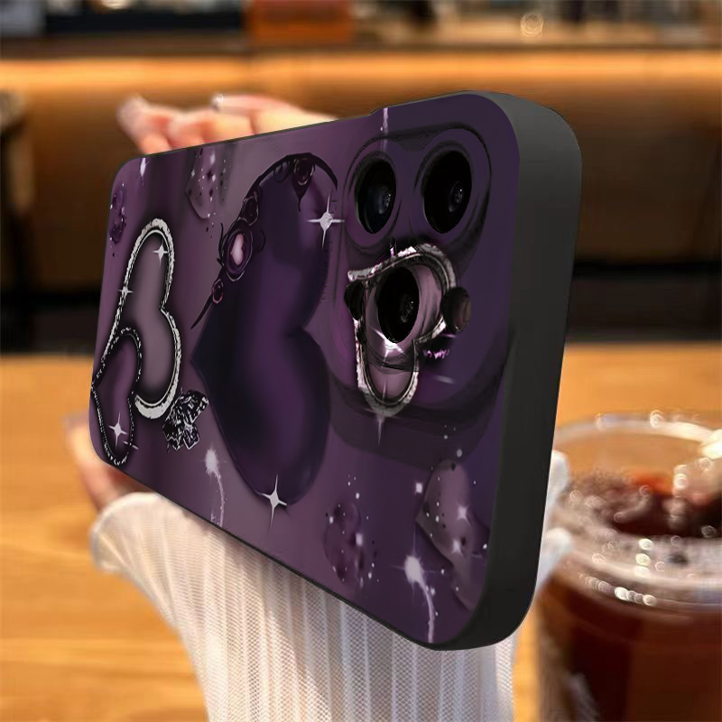 Paarse Hartvormige TPU Telefoo - Phone Cases Xr Iphone recensie en prijs