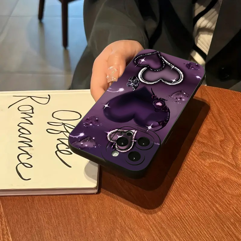 Paarse Hartvormige TPU Telefoo - Phone Cases Xr Iphone recensie en prijs