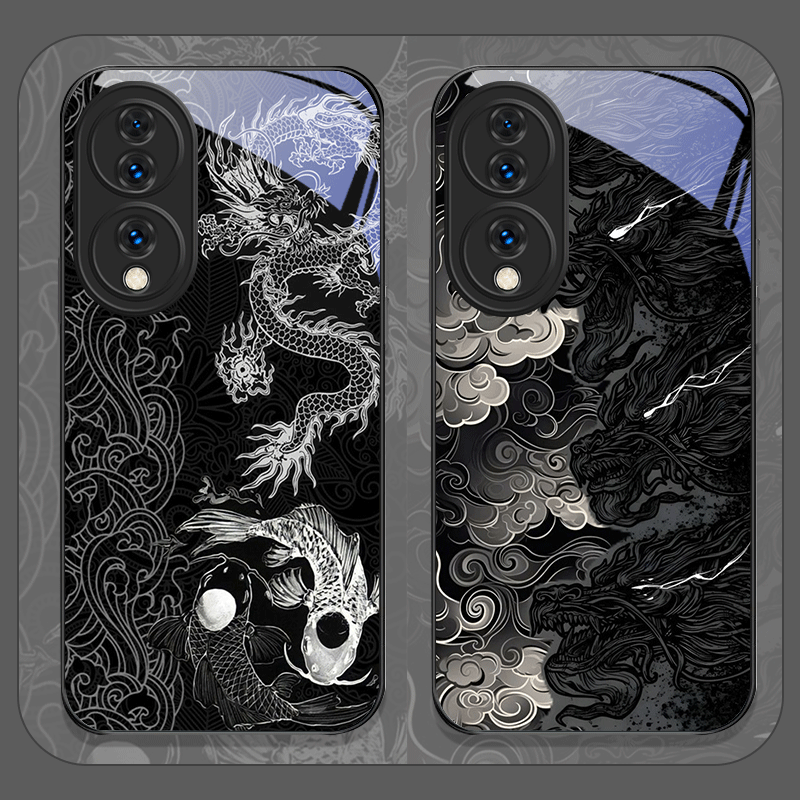 Esthetische coole zwarte draak - Phone Cases Aesthetic recensie en prijs