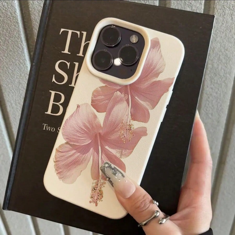 Roze Hibiscus Elegante Hoge Es - Phone Cases Aesthetic recensie en prijs