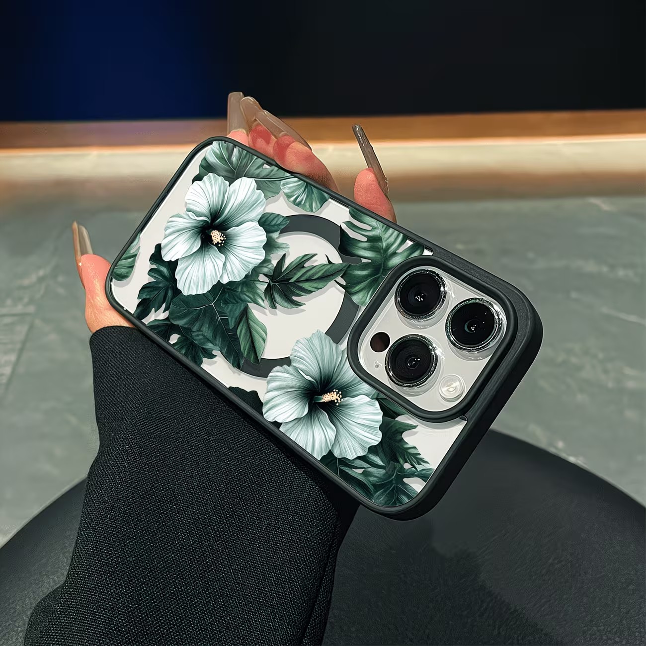 Groene bloemenprint telefoonho - Phone Cases Xr Iphone recensie en prijs